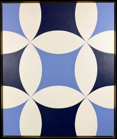 Great Expectations, Geometric, Blue, Painting, Female Artist