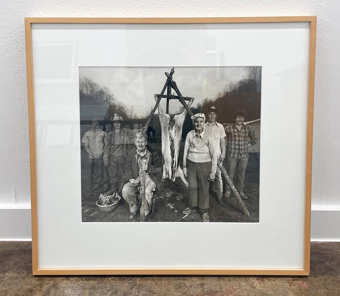 Hog Killing - Appalachia, Family, South, Black and White, Documentary - Photograph by Shelby Lee Adams