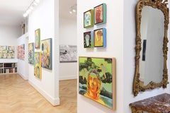 'David' - figurative - fauvism - colorful - portrait - Greek mythology - small