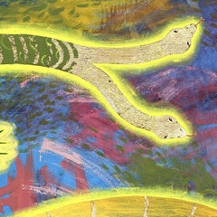 'Duality' - surrealism - fauvism - colorful - portrait - mythology - snakes
