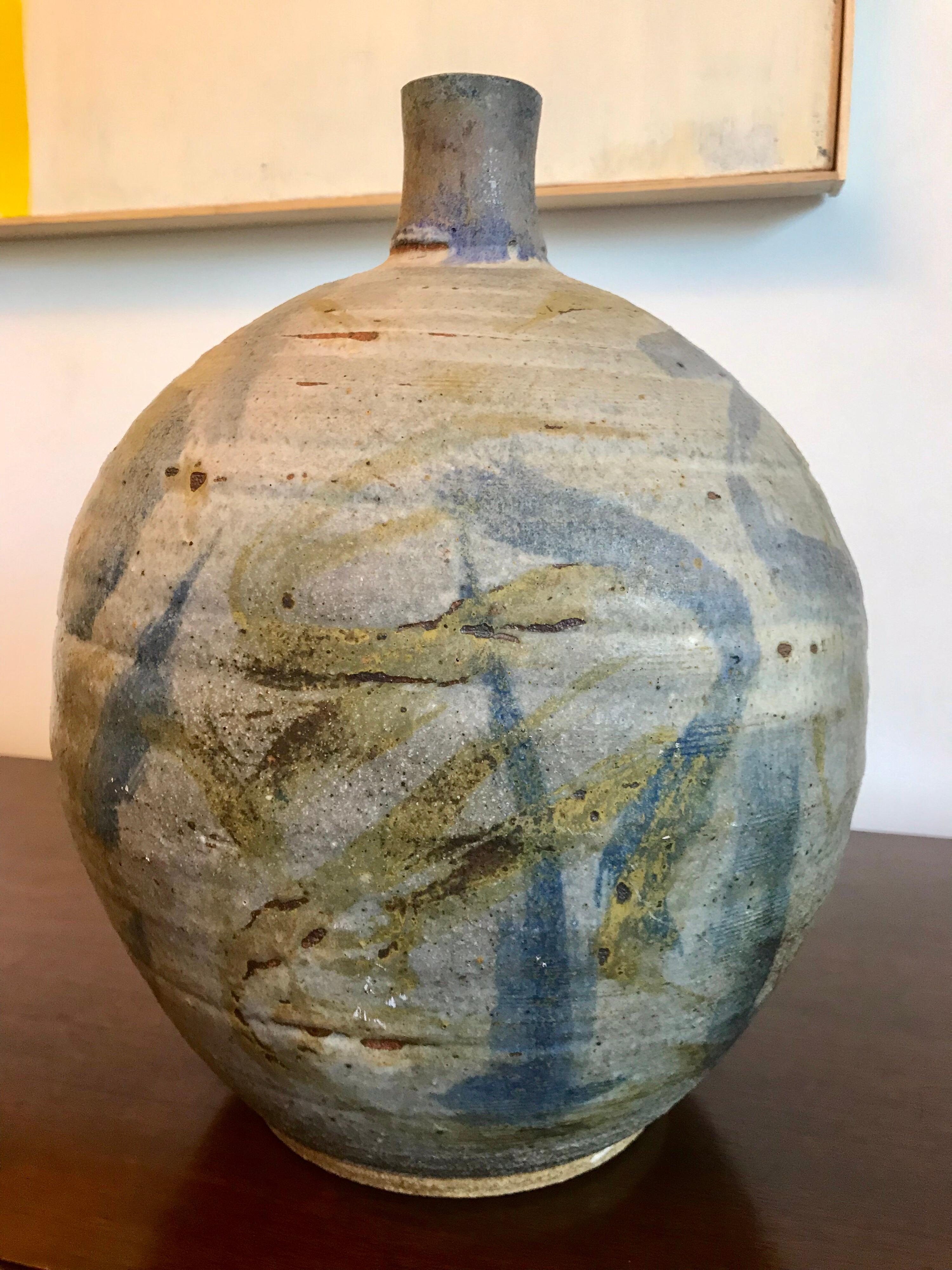 American Sheldon Kaganoff Studio Pottery Vase