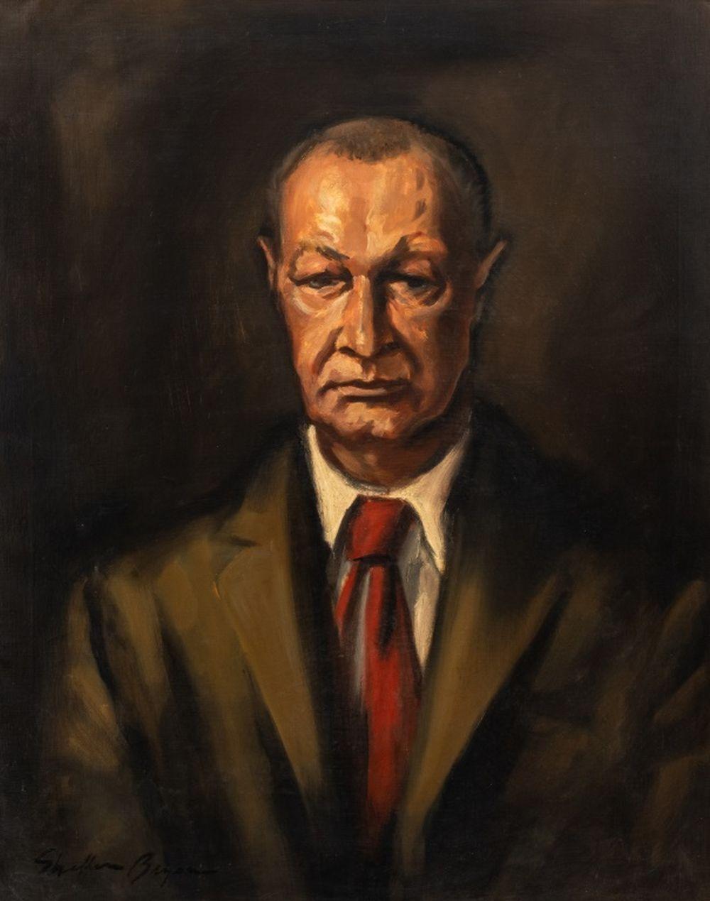Portrait of a Man - Painting by Sheldon Martin Bryan
