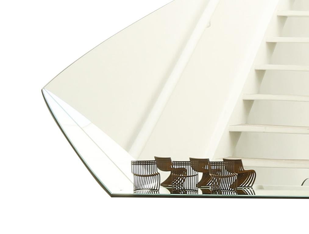 Glass Shelf Brazilian Contemporary Mirror by Lattoog