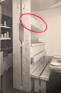 Shelf by Charlotte Perriand for Les Arcs 1800 ski resort, Pinewood, 1960-70s