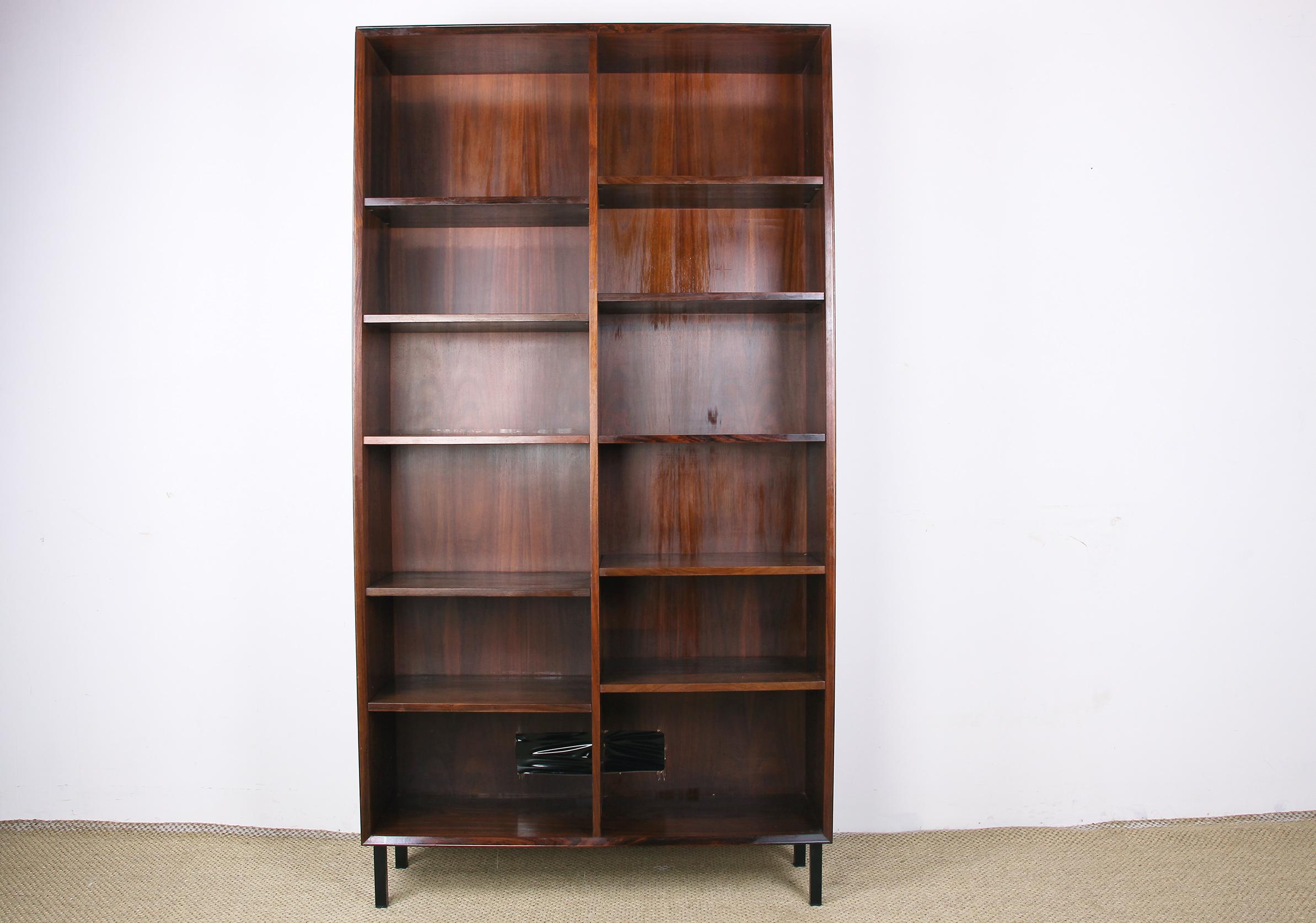 Shelf, High Danish Bookcase in Rosewood by Erik Brouer, 1960 For Sale 2