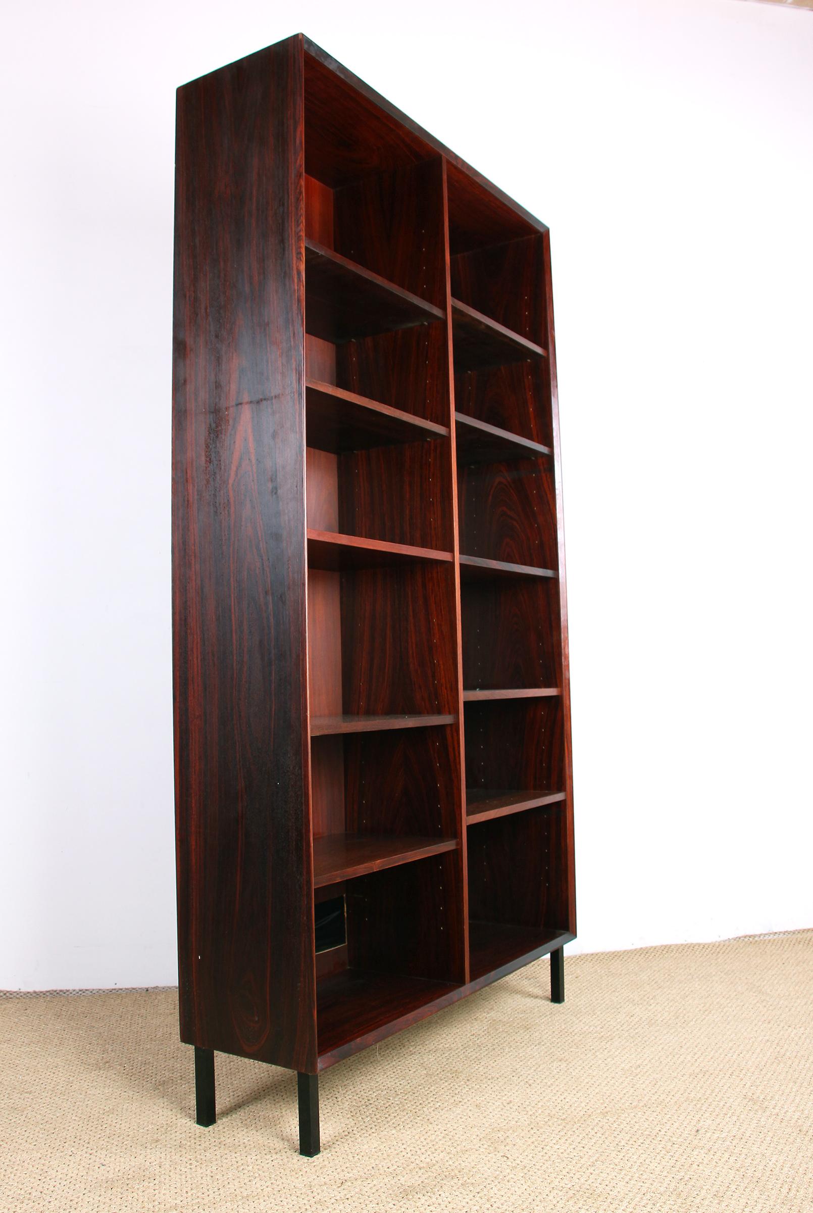 Shelf, High Danish Bookcase in Rosewood by Erik Brouer, 1960 For Sale 3