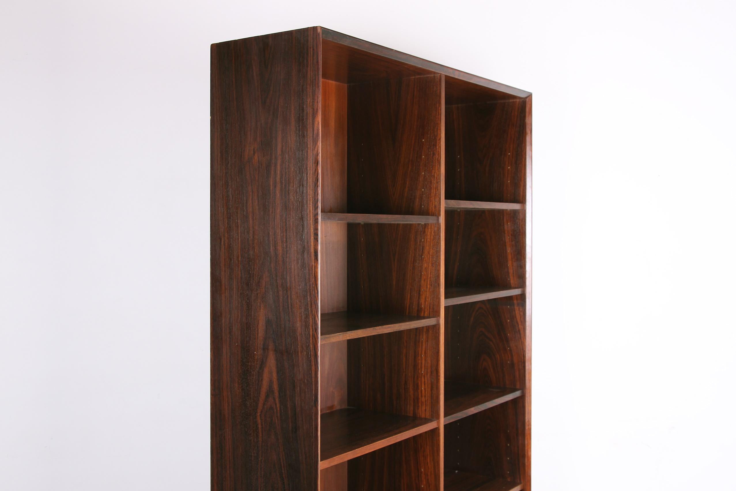 Shelf, High Danish Bookcase in Rosewood by Erik Brouer, 1960 For Sale 4