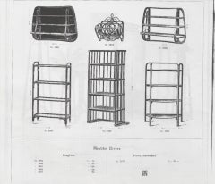 Shelf in secessionist style (ca. 1940), based on J. Hoffmann for J. J. Kohn