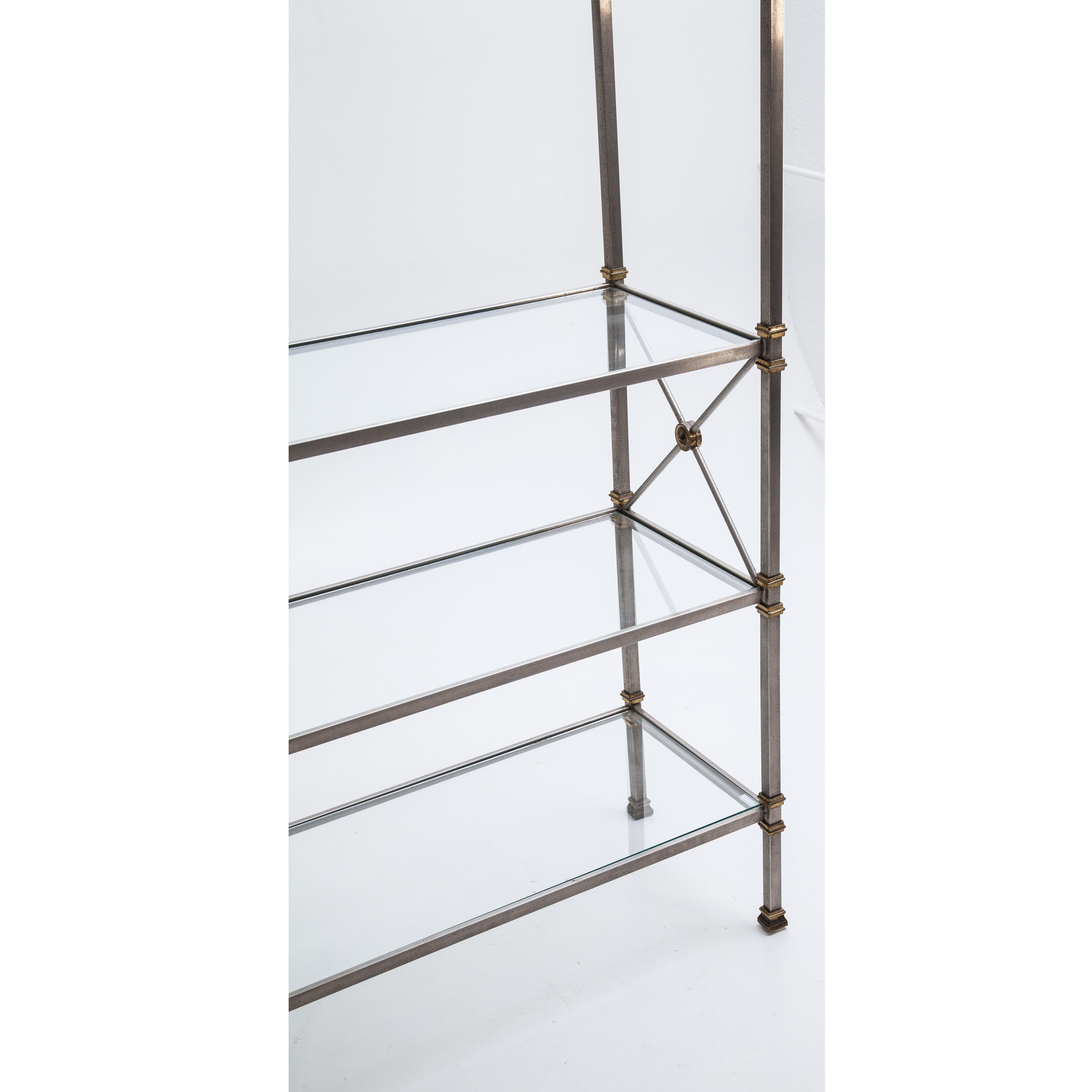 Metal Shelf in the Style of Maison Jansen, France, 20th Century