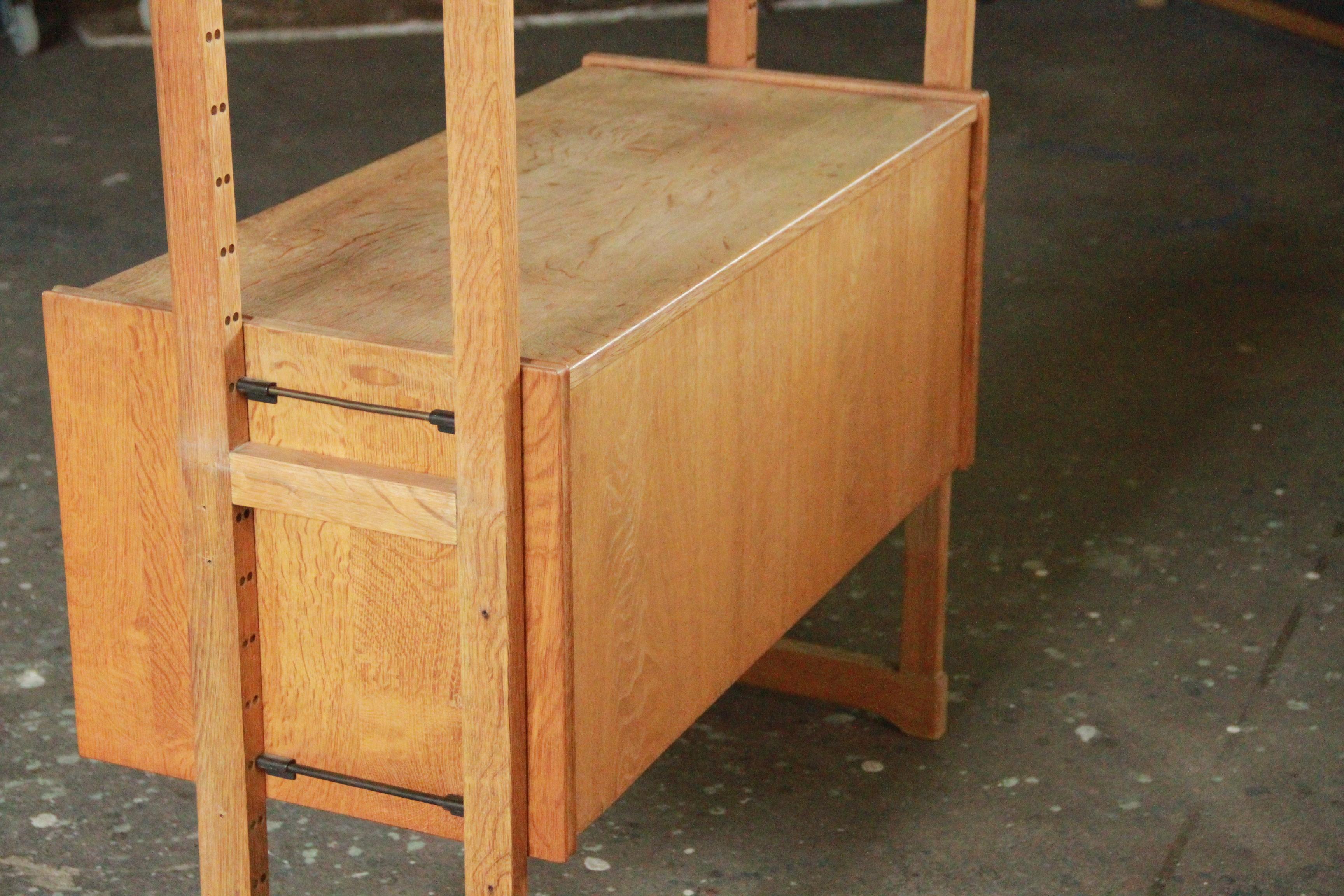 Mid-20th Century Shelf System Attr. to Henning Kjærnulf, Oak Danish