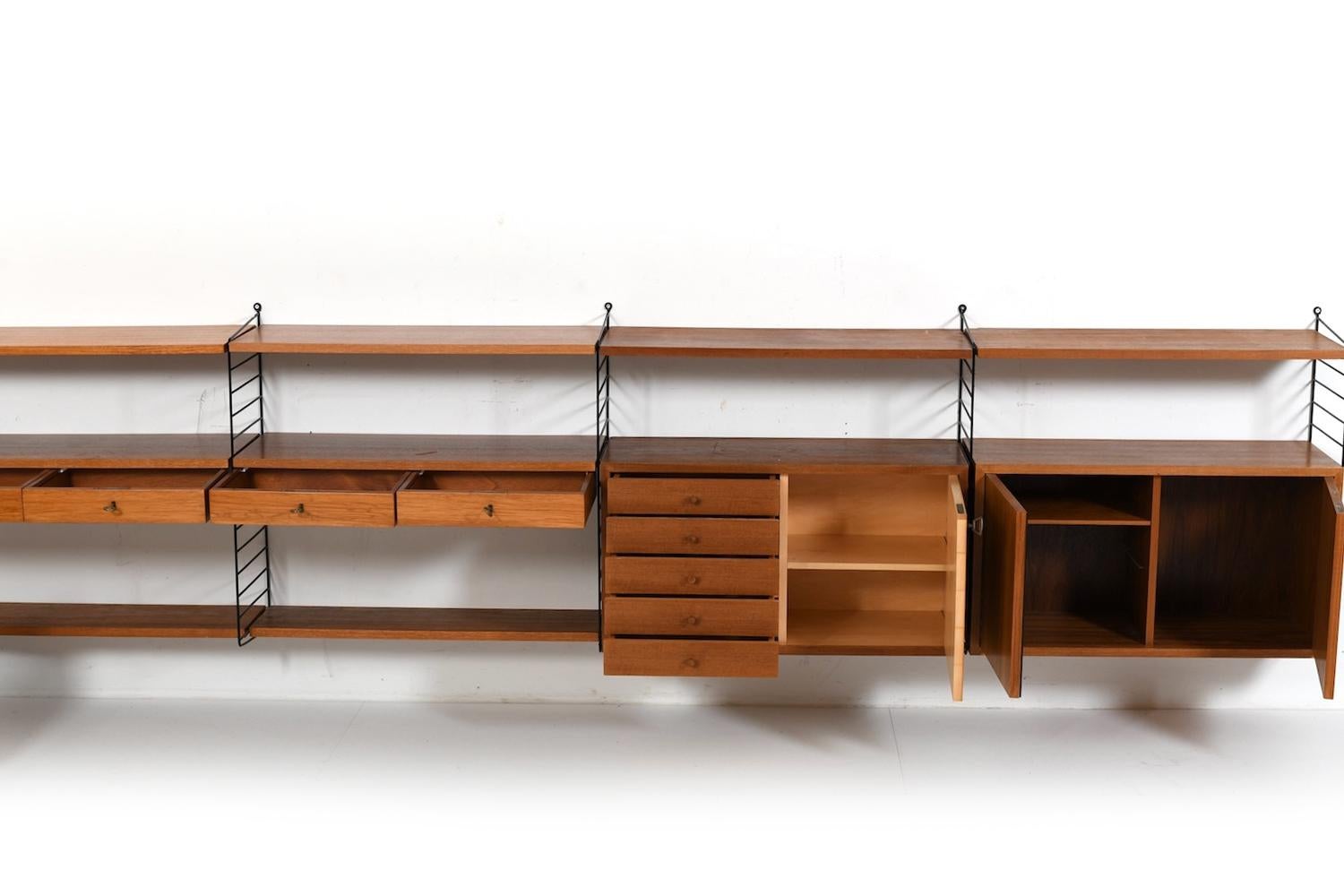 Shelf System by Kajsa & Nils Nisse Strinning for String AB 1950s For Sale 2