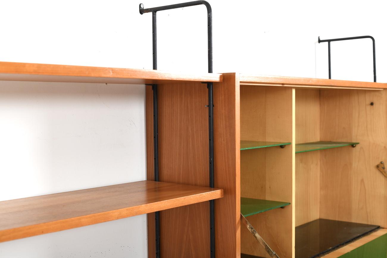 Mid-20th Century Shelf System Model Omnia in Ash by Ernst Dieter Hilker, 1960s For Sale