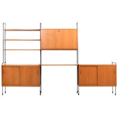 Vintage Shelf System Model Omnia in Ash by Ernst Dieter Hilker, 1960s