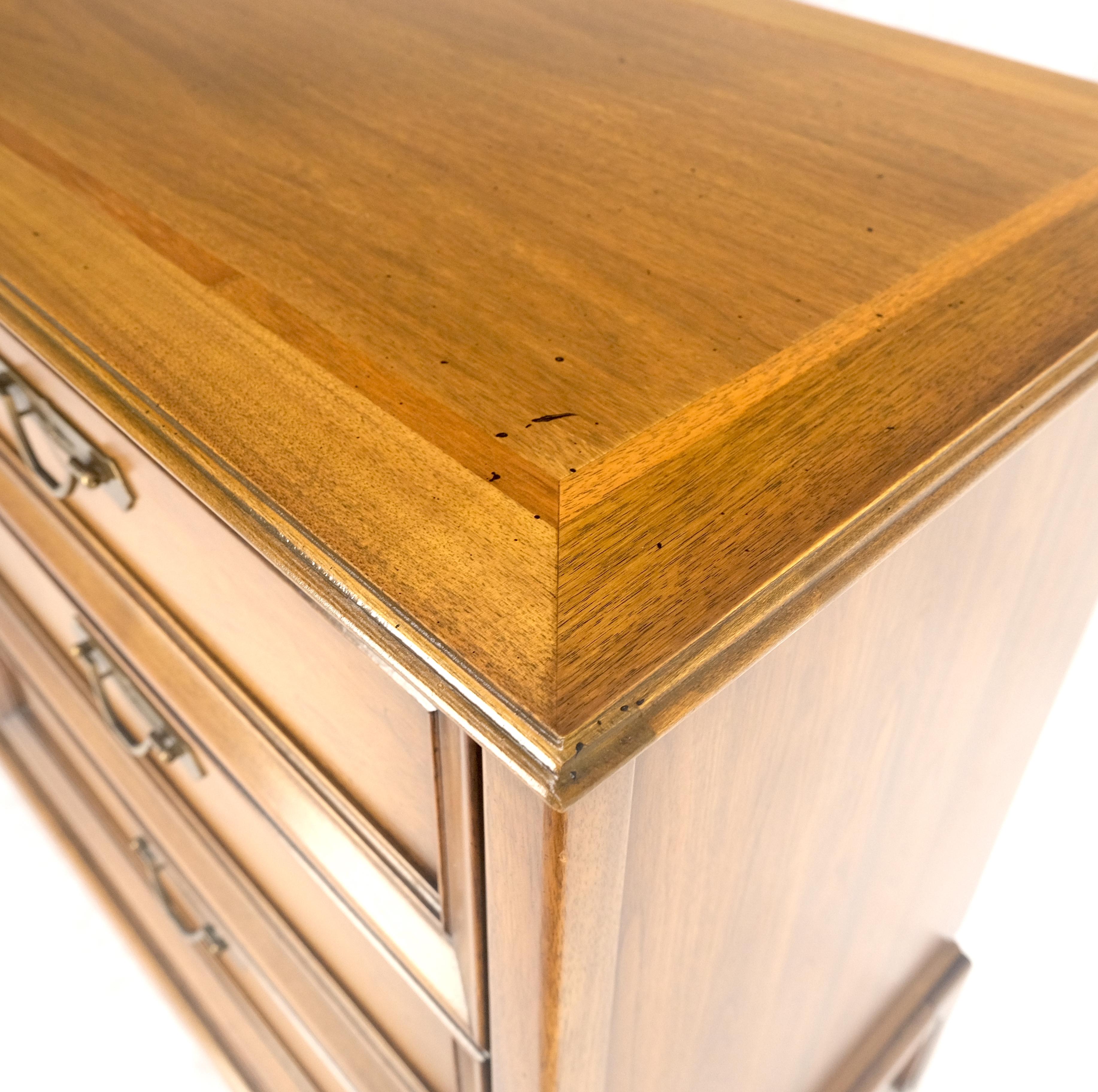 Laccato Scaffale A due ante Scomparto 3 Cassetti Noce chiaro Comò compatto Credenza MINT! in vendita