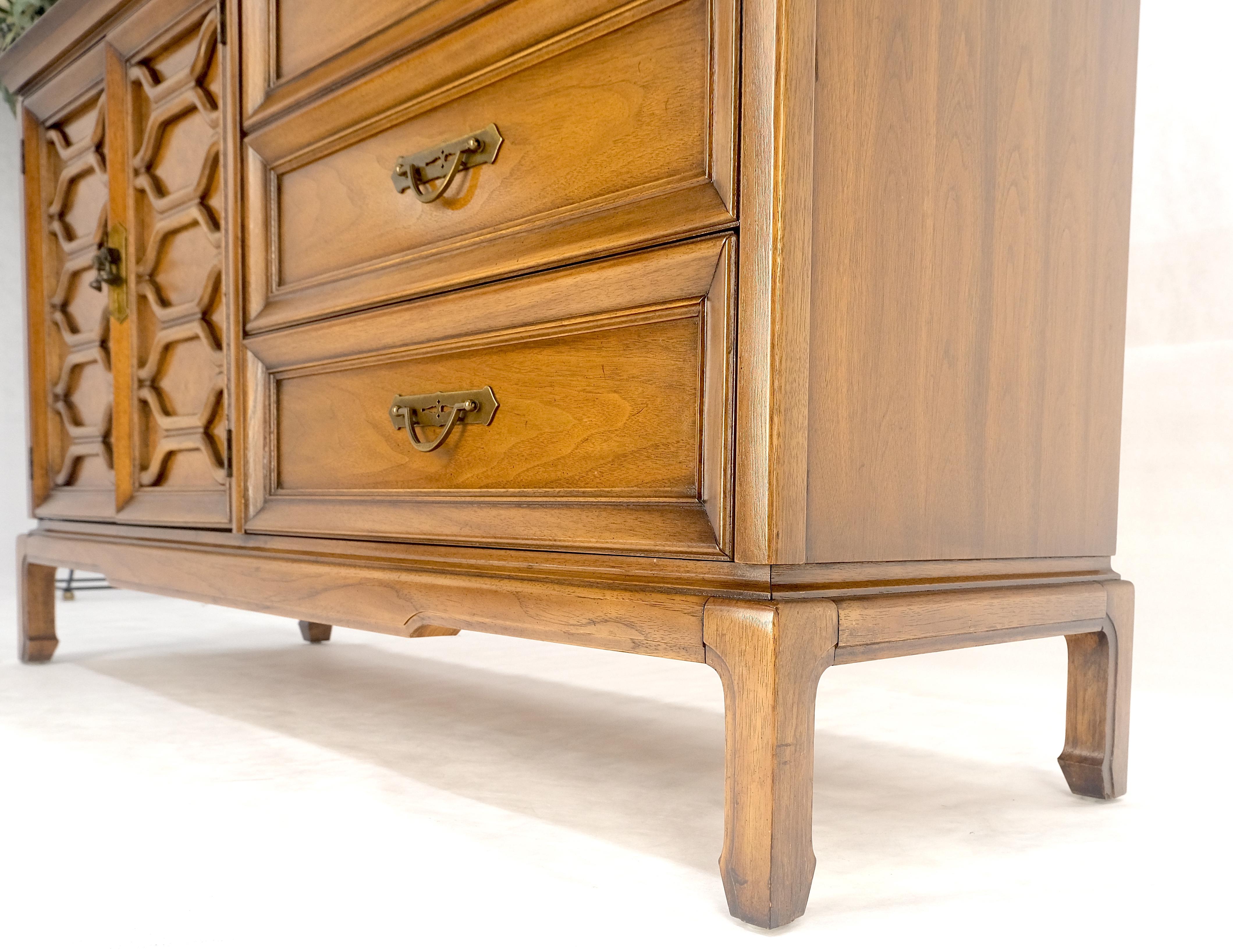 Scaffale A due ante Scomparto 3 Cassetti Noce chiaro Comò compatto Credenza MINT! in vendita 1