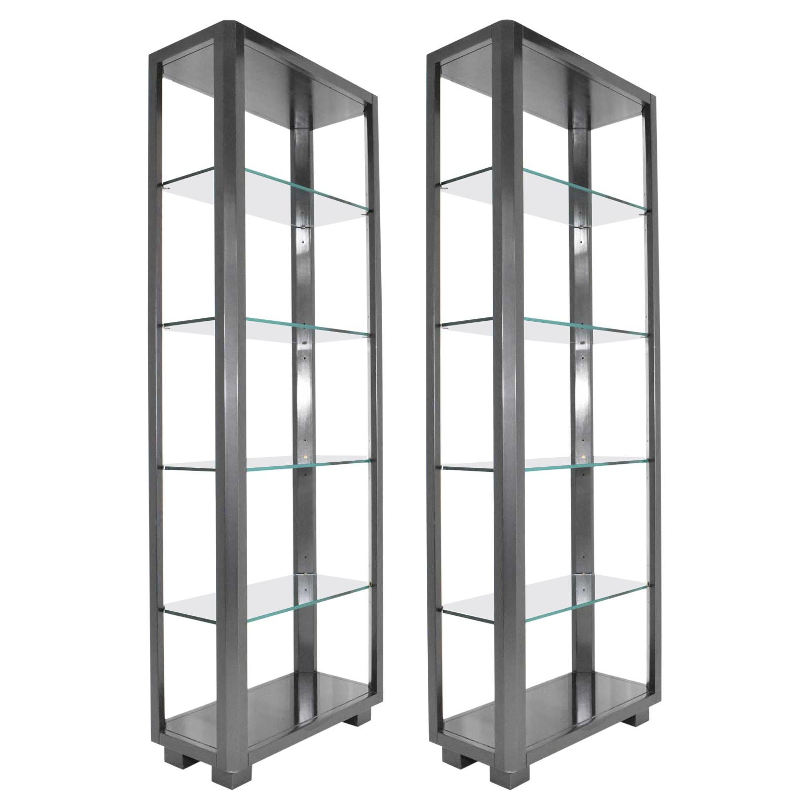 Shelf Units with Glass Shelves