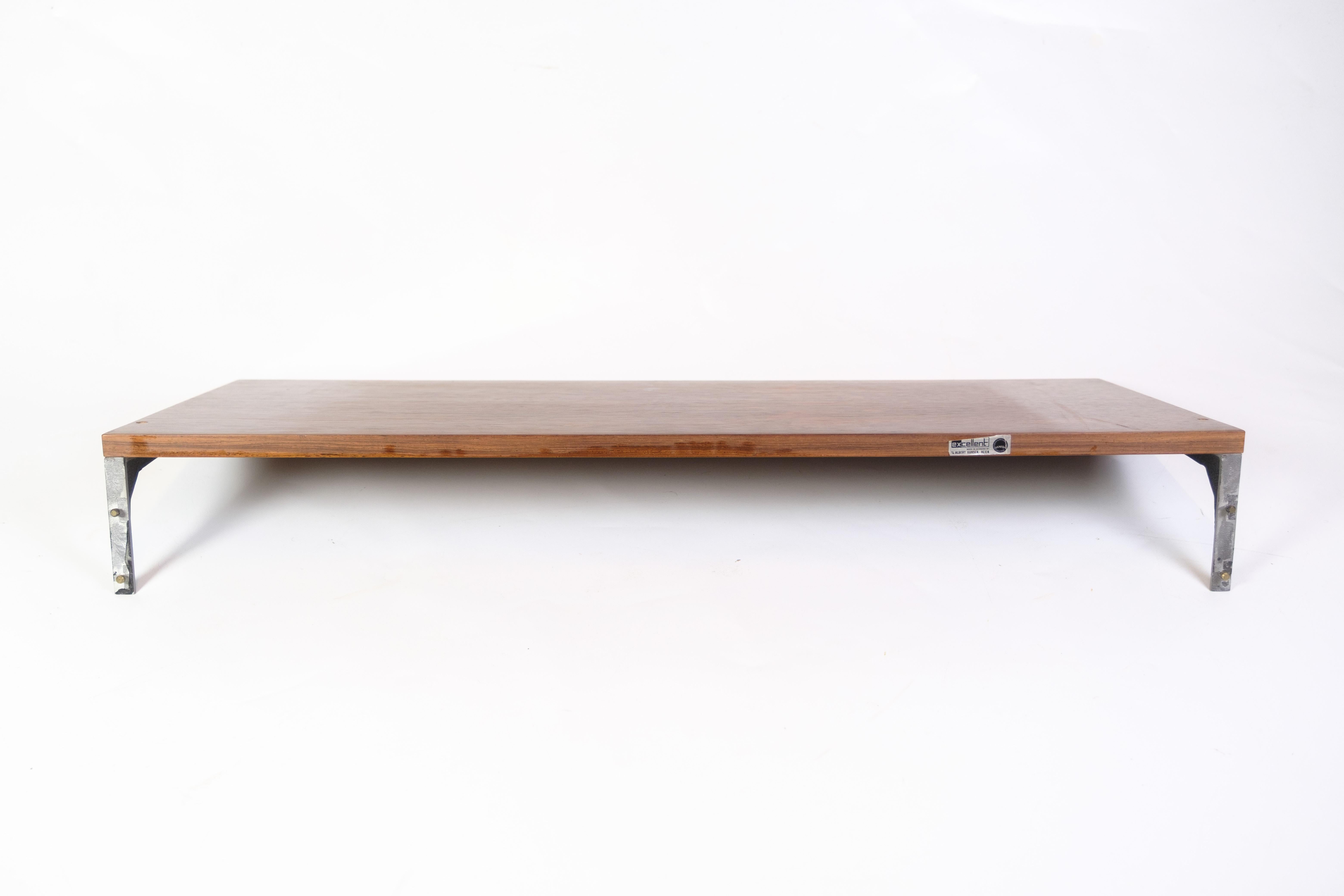 Mid-Century Modern Shelf With Suspension Model Excellent In Rosewood By Albert Hansen From 1960s For Sale