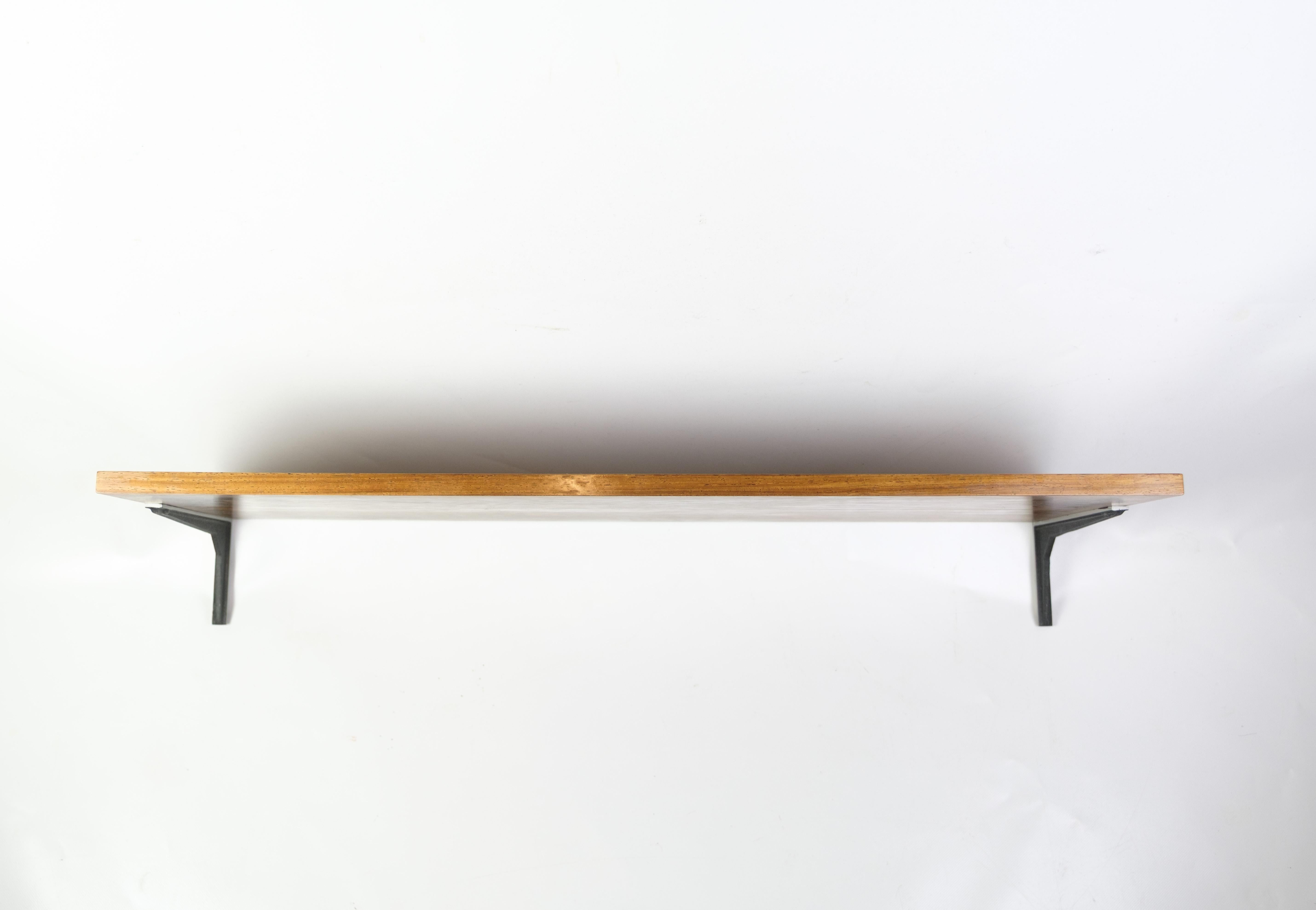 Shelf With Suspension Model Excellent In Rosewood By Albert Hansen From 1960s In Good Condition For Sale In Lejre, DK