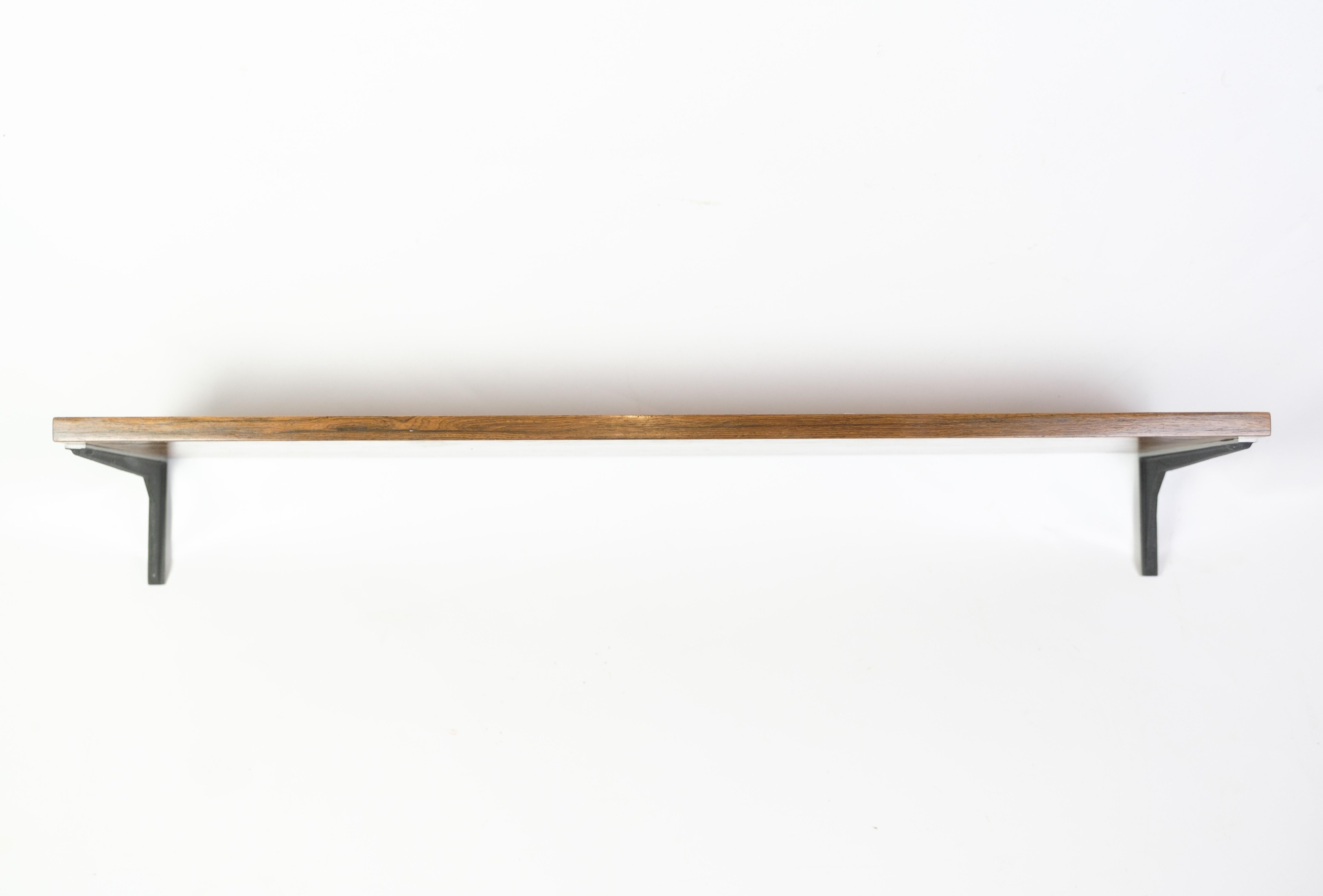 Mid-20th Century Shelf With Suspension Model Excellent  In Rosewood By Albert Hansen From 1960s For Sale