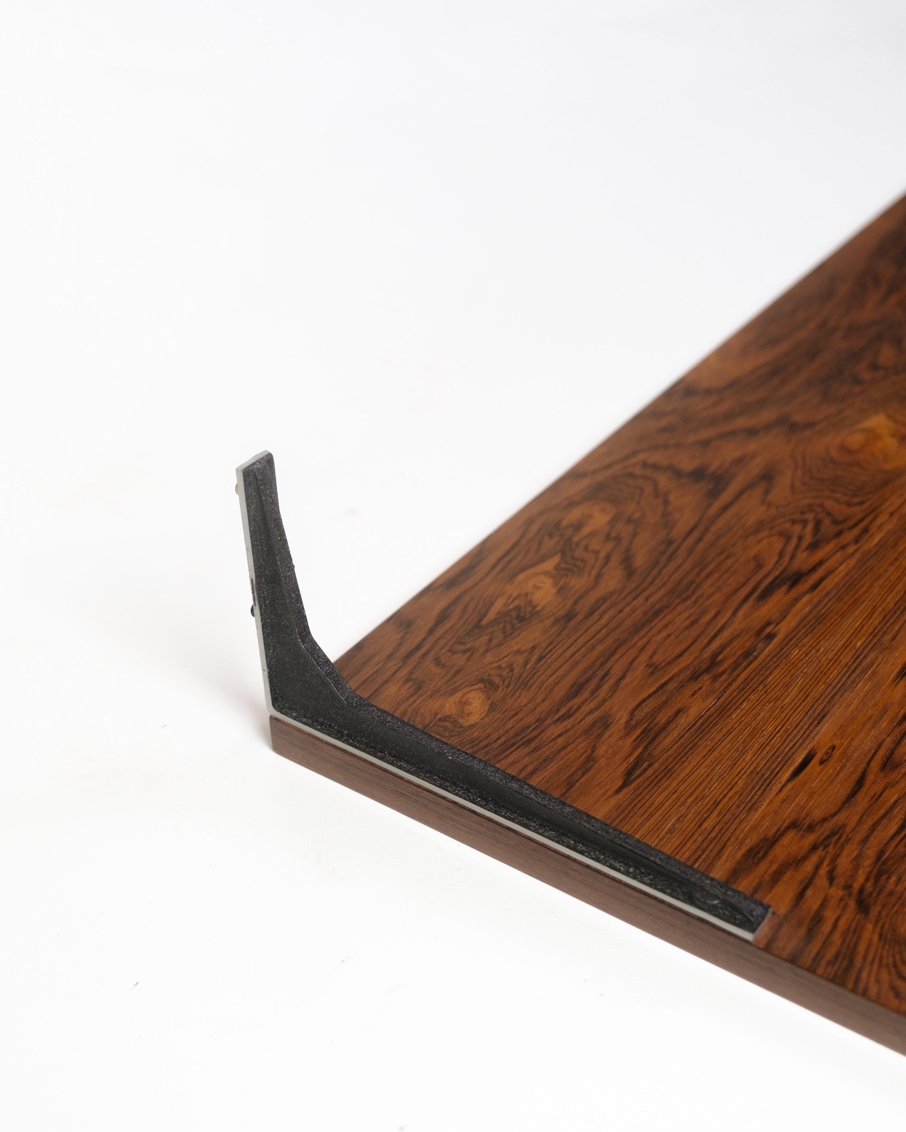 Shelf With Suspension Model Excellent  In Rosewood By Albert Hansen From 1960s For Sale 2