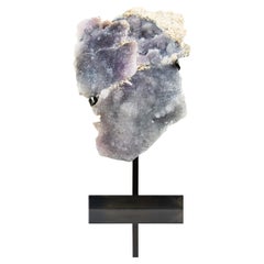 Muschel Amethyst akzentuiert in Bronze Stand