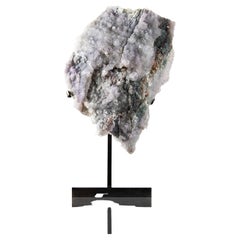 Concha Amatista Acentuada en Soporte de Bronce