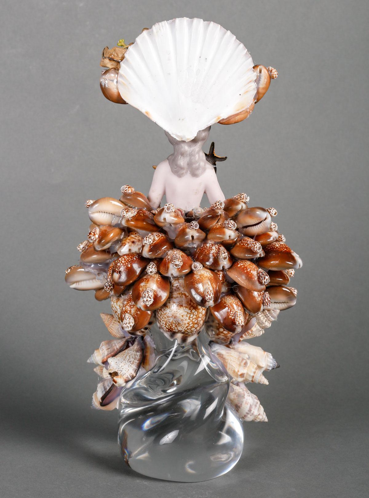 Muschel- und Kristallskulptur, 20. Jahrhundert. im Zustand „Gut“ im Angebot in Saint-Ouen, FR