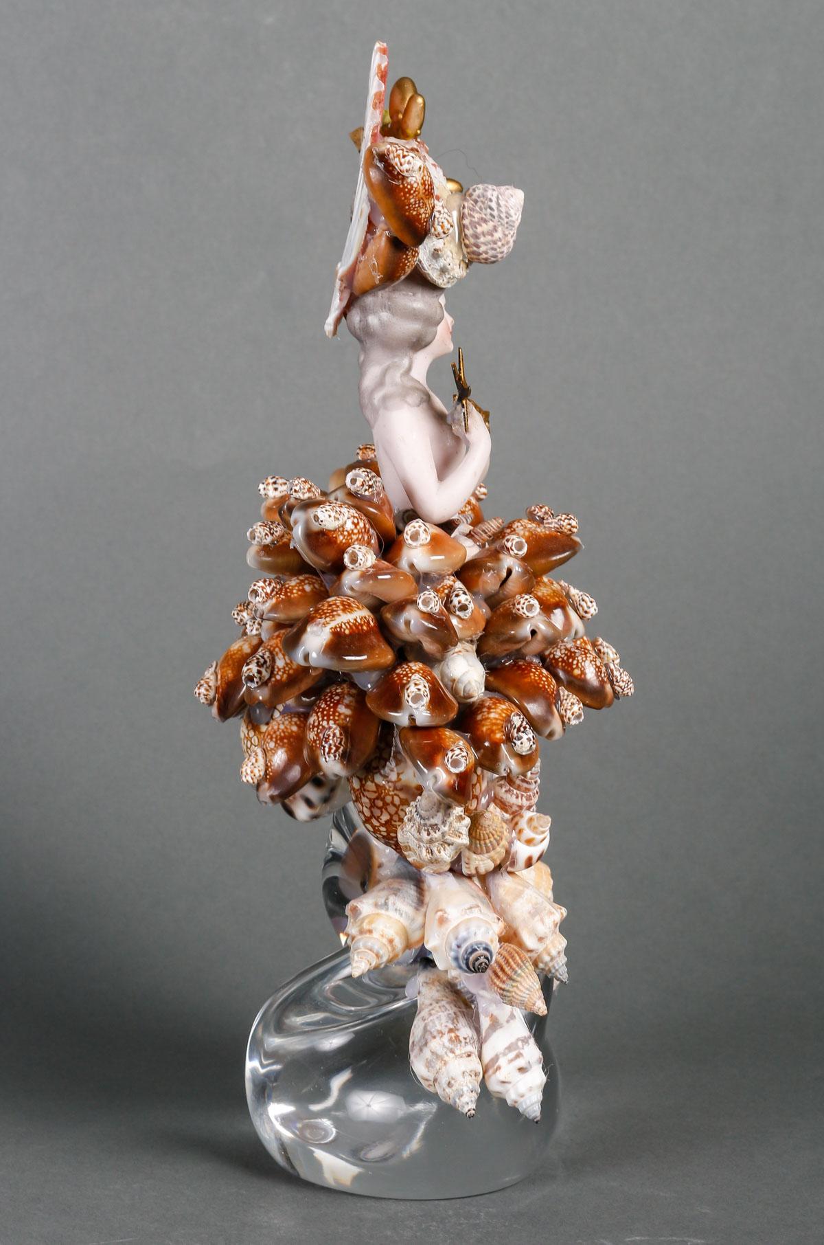 Shell and Crystal Sculpture, 20th Century. 1