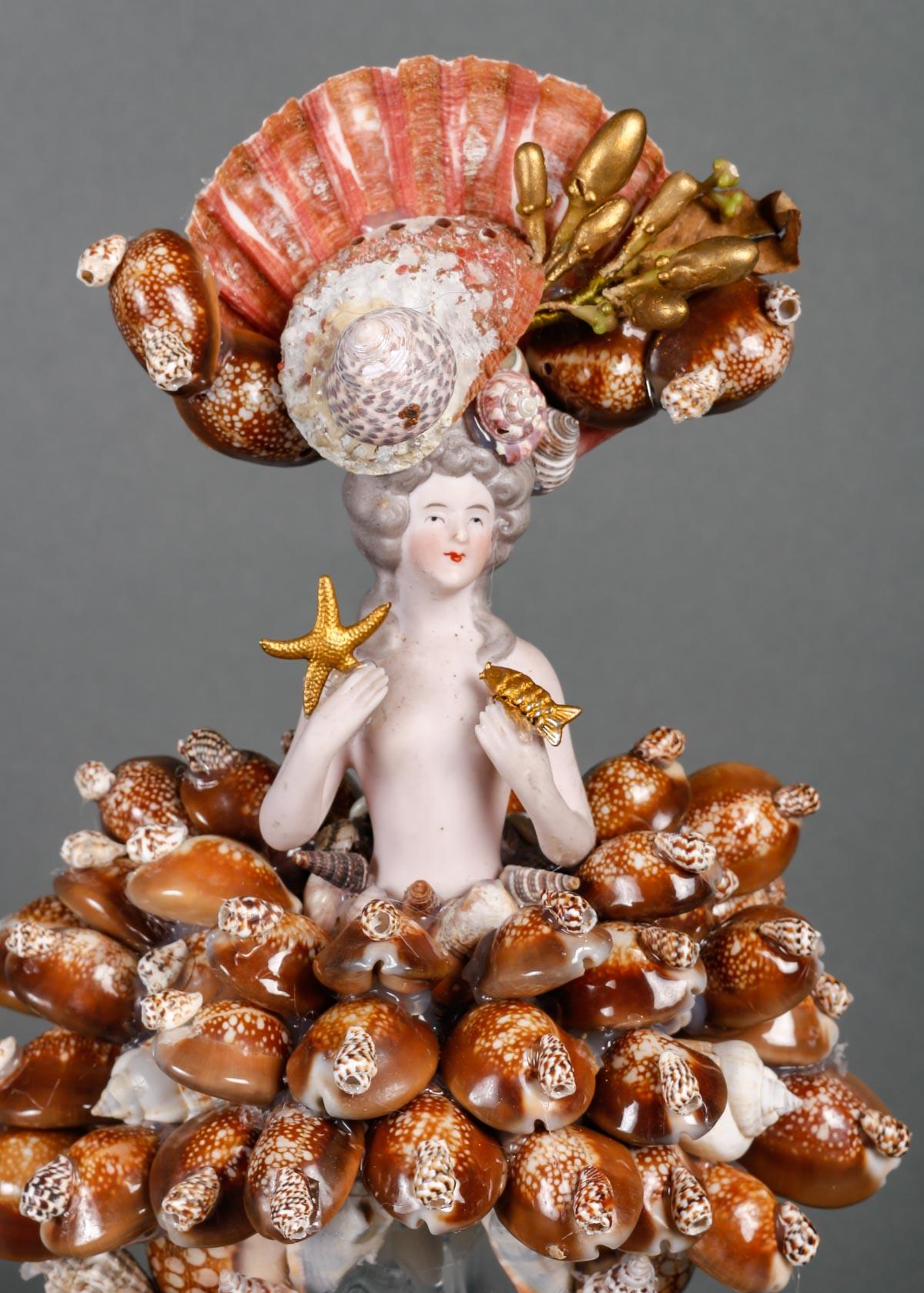 Muschel- und Kristallskulptur, 20. Jahrhundert. im Angebot 3