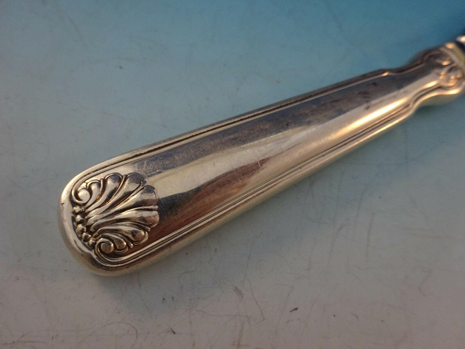 Sterling silver fish knife hollow handle with stainless blade 8 1/4