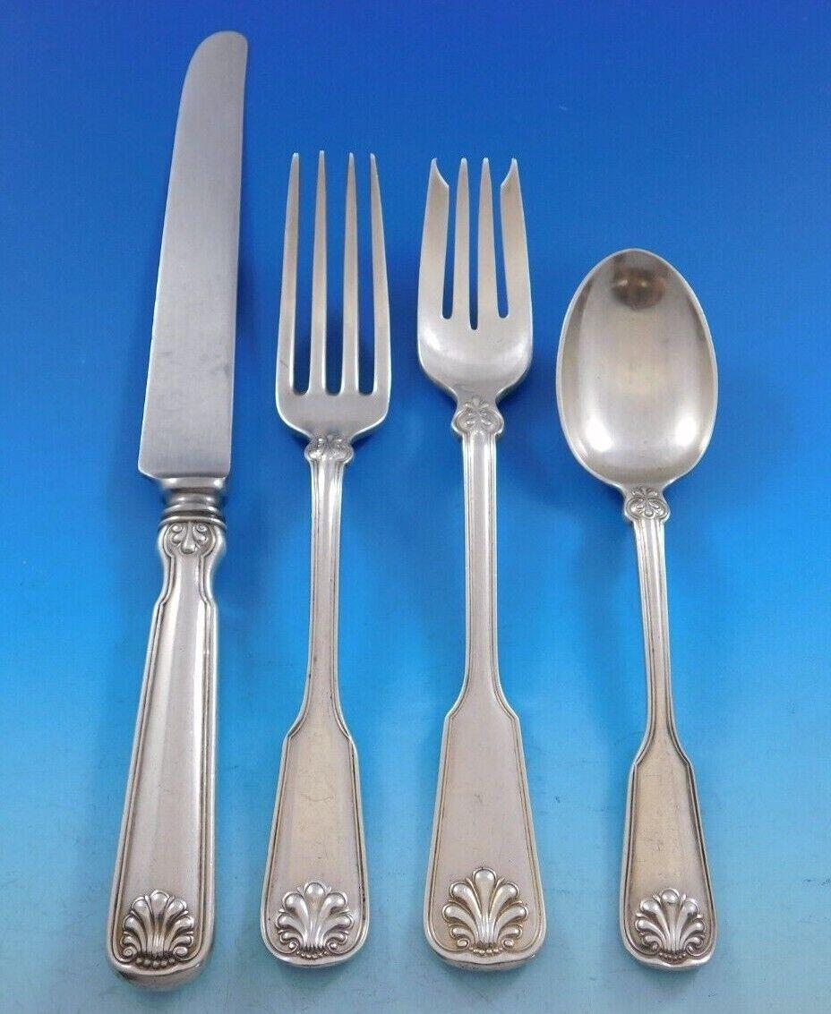 tiffany shell and thread sterling flatware