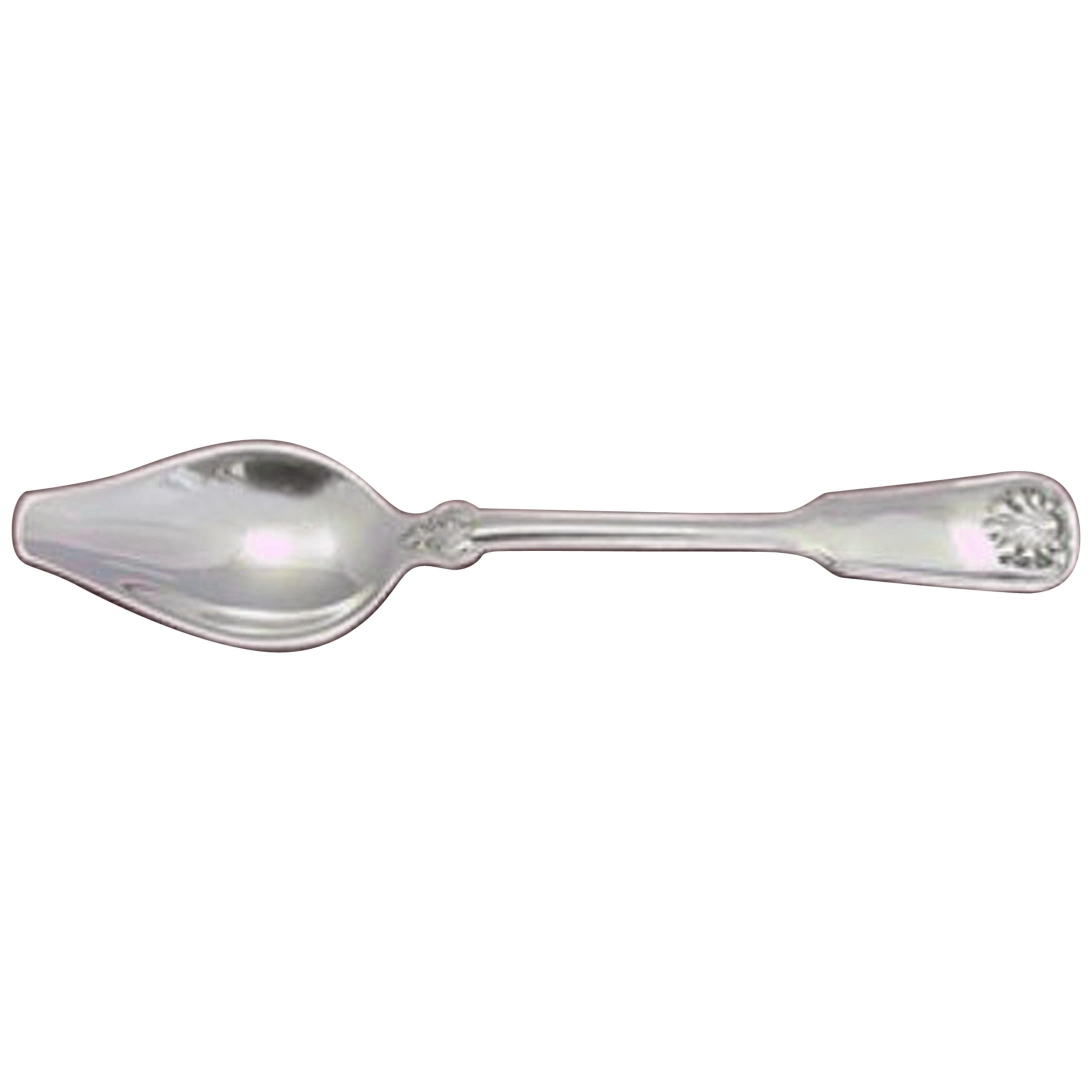 Shell and Thread by Tiffany and Co. Sterling Silver Salt Spoon Master For Sale at 1stDibs