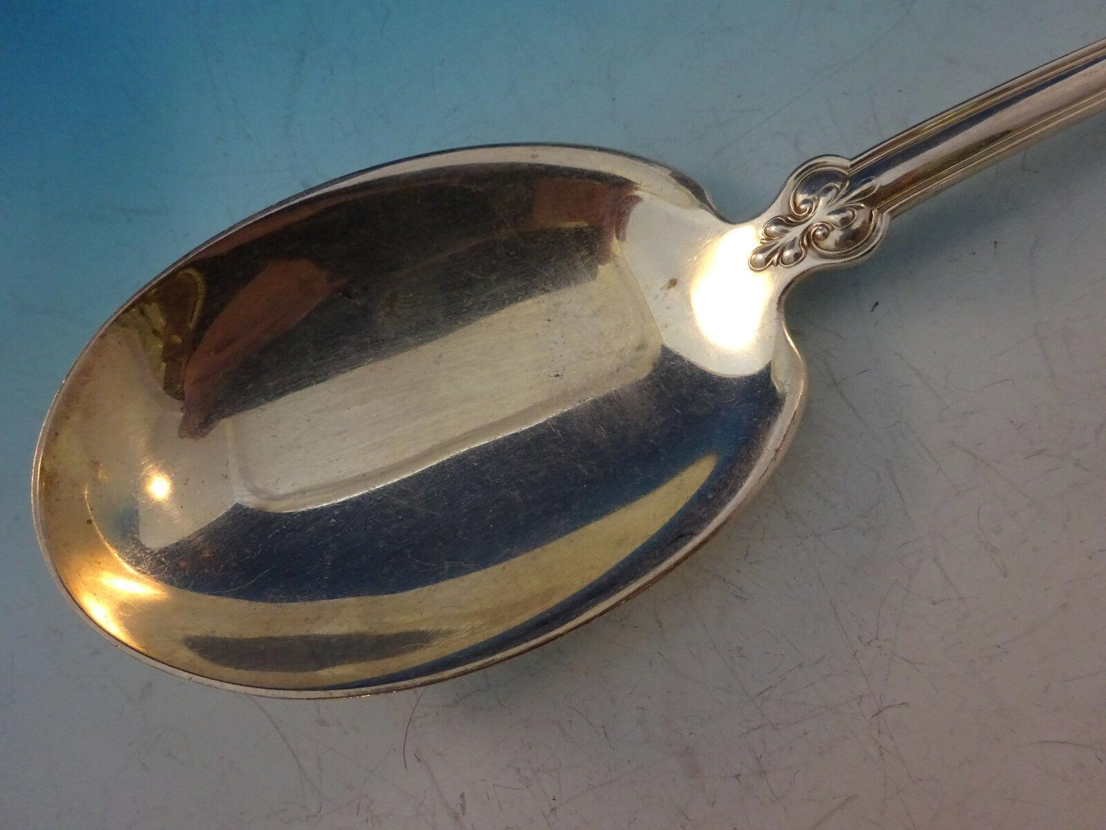 Sterling silver salad serving spoon 9