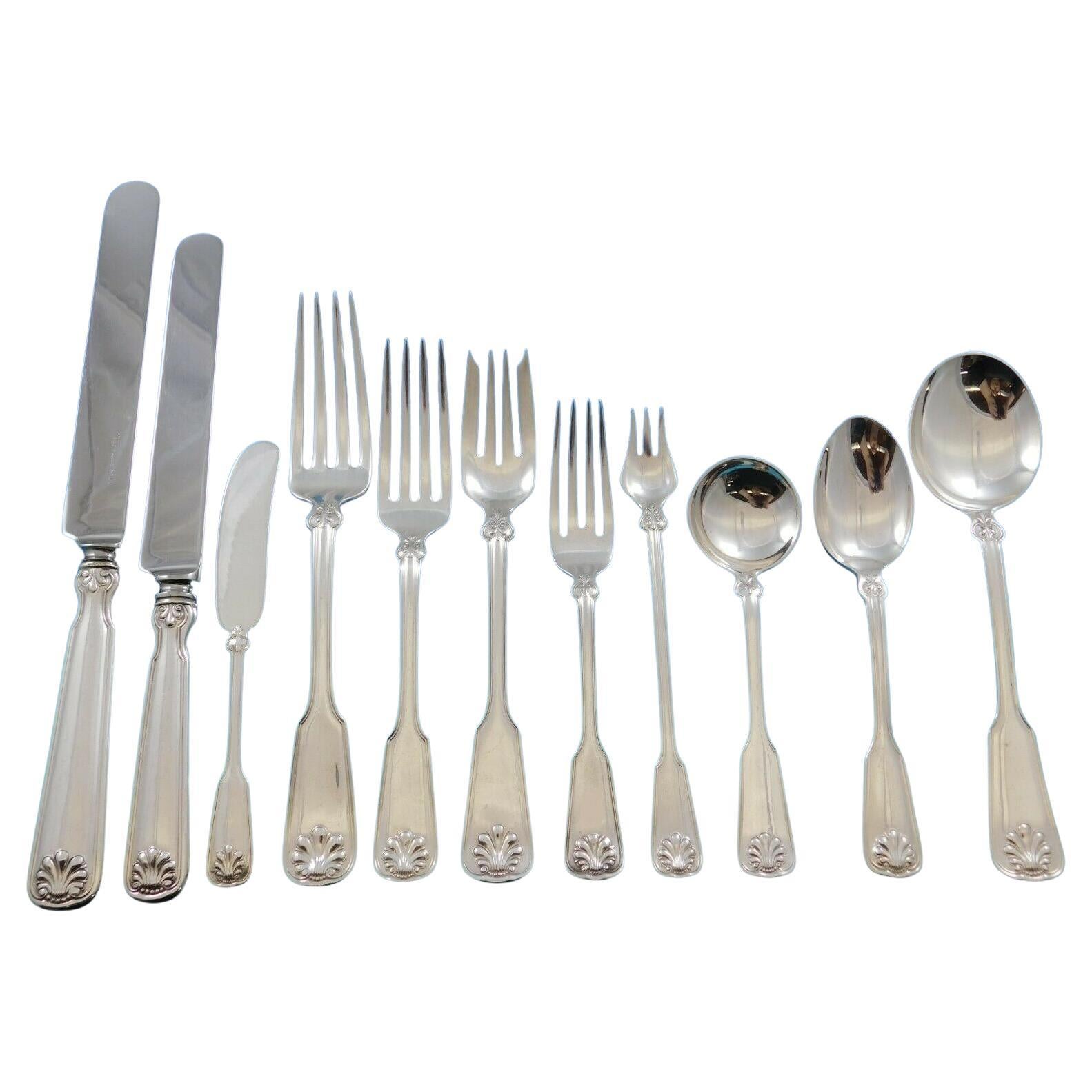 Shell and Thread by Tiffany Sterling Silver Flatware Set 12 Service 136pc Dinner