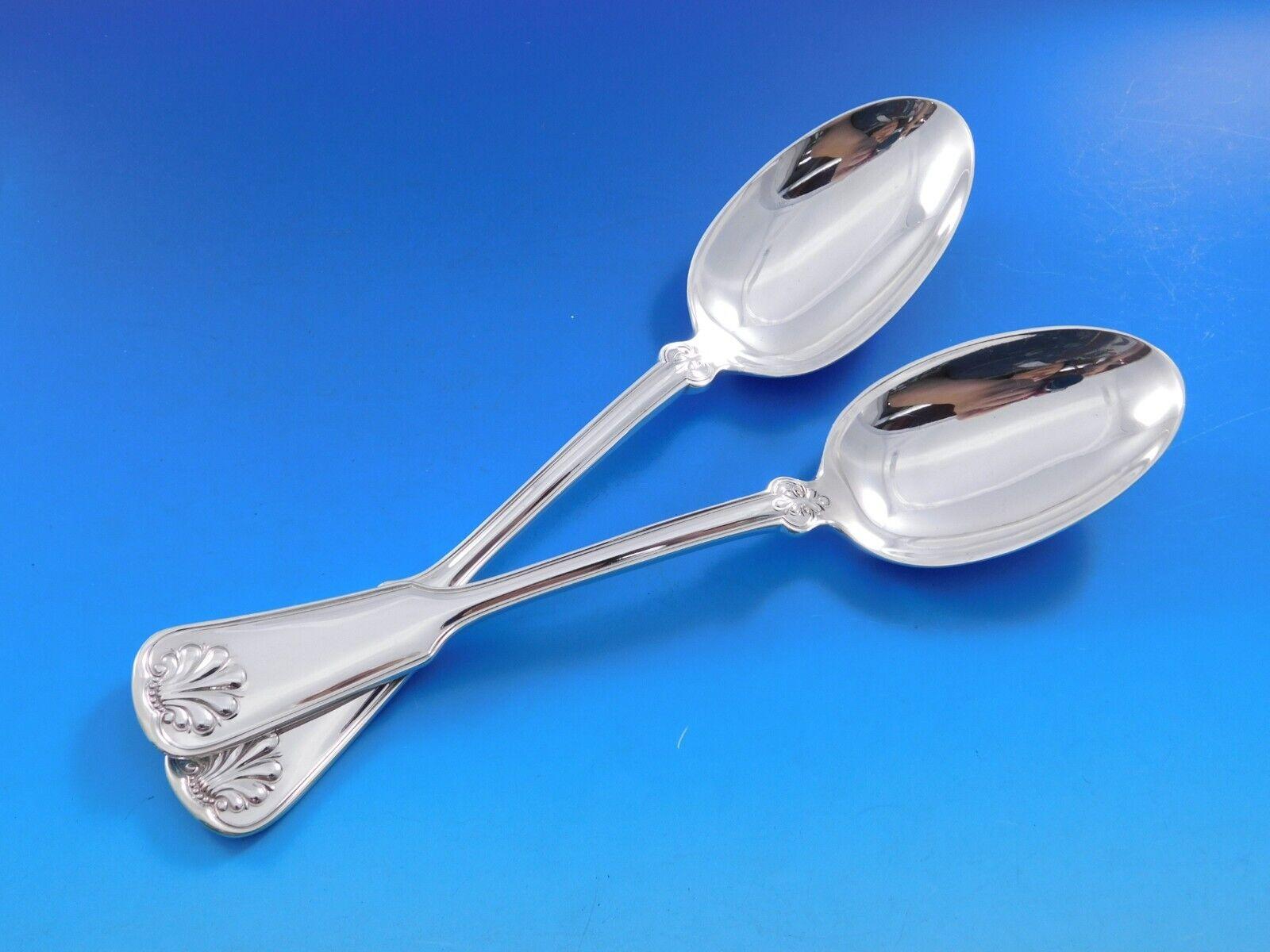 Set di posate in argento Sterling Shell and Thread by Tiffany 12 Servizio 139 pezzi Din in vendita 1
