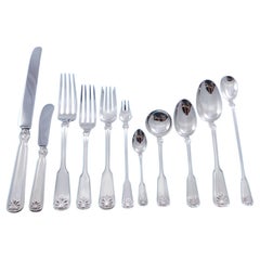 Shell and Thread by Tiffany Sterling Silver Flatware Set 12 Service 139 pcs Din