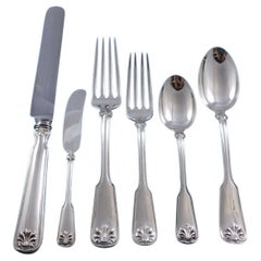 Shell and Thread by Tiffany Sterling Silver Flatware Set 12 Service 72 pc Dinner