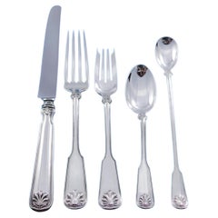 Shell and Thread by Tiffany Sterling Silver Flatware Set 8 Service 40 pcs Dinner