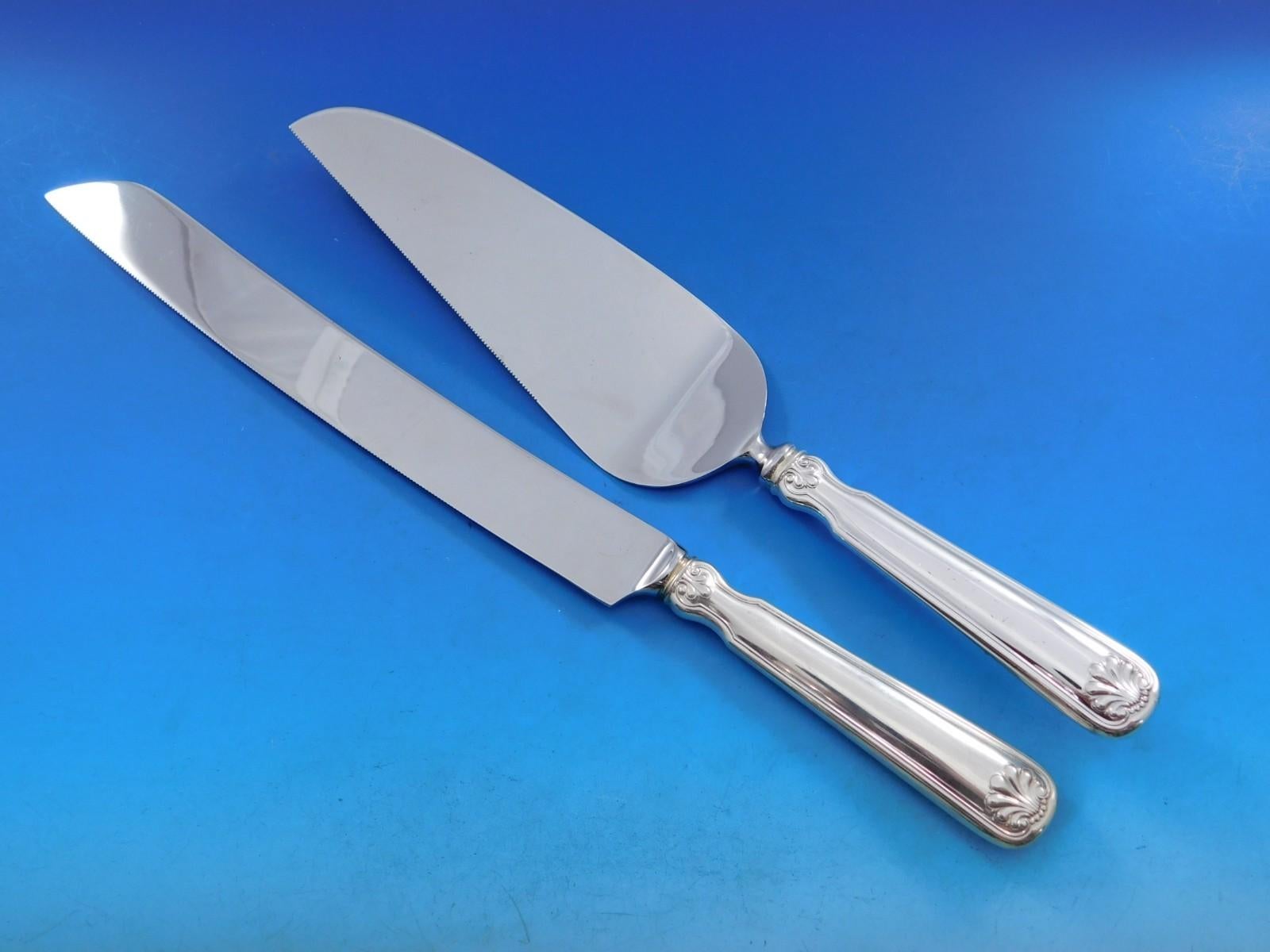 XX secolo Set di posate in argento Sterling Shell and Thread by Tiffany 8 Servizio 52 pezzi Cena in vendita