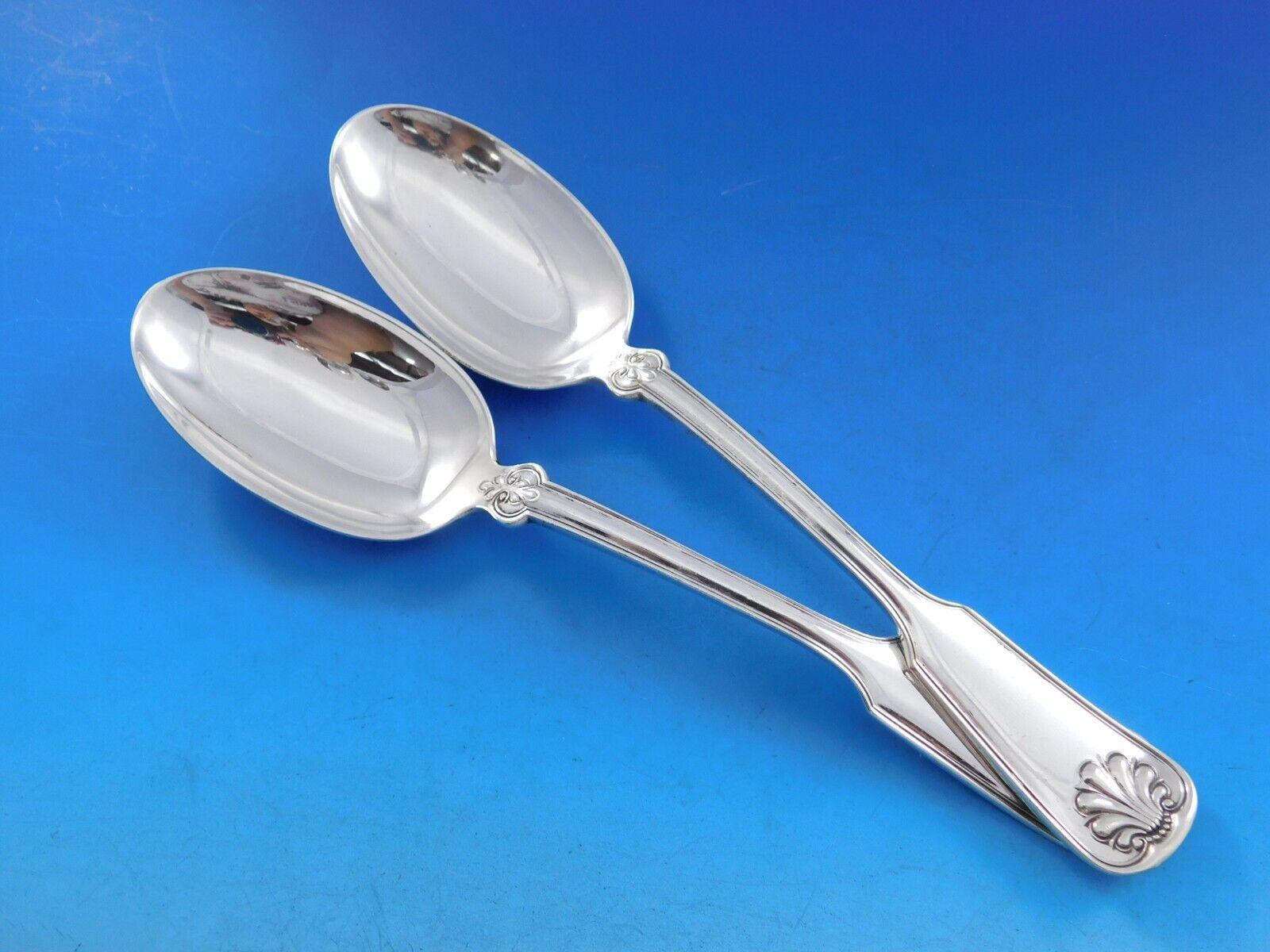 Set di posate in argento Sterling Shell and Thread by Tiffany 8 Servizio 88 pezzi Cena in vendita 2