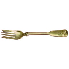 Shell and Thread Vermeil by Tiffany & Co Sterling Silver Salad Fork