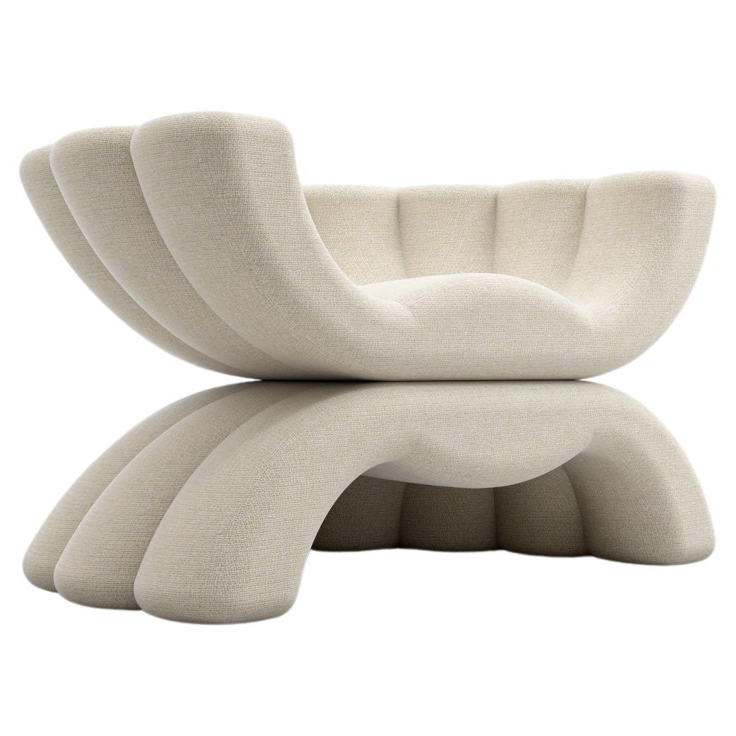 Shell Armchair - Modern White Armchair For Sale