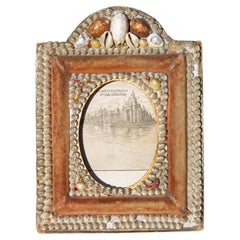 Shell Art Picture Frame Souvenir St Louis Exposition, 1904
