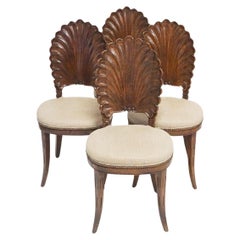 Grotto Style Side Chairs, Pair