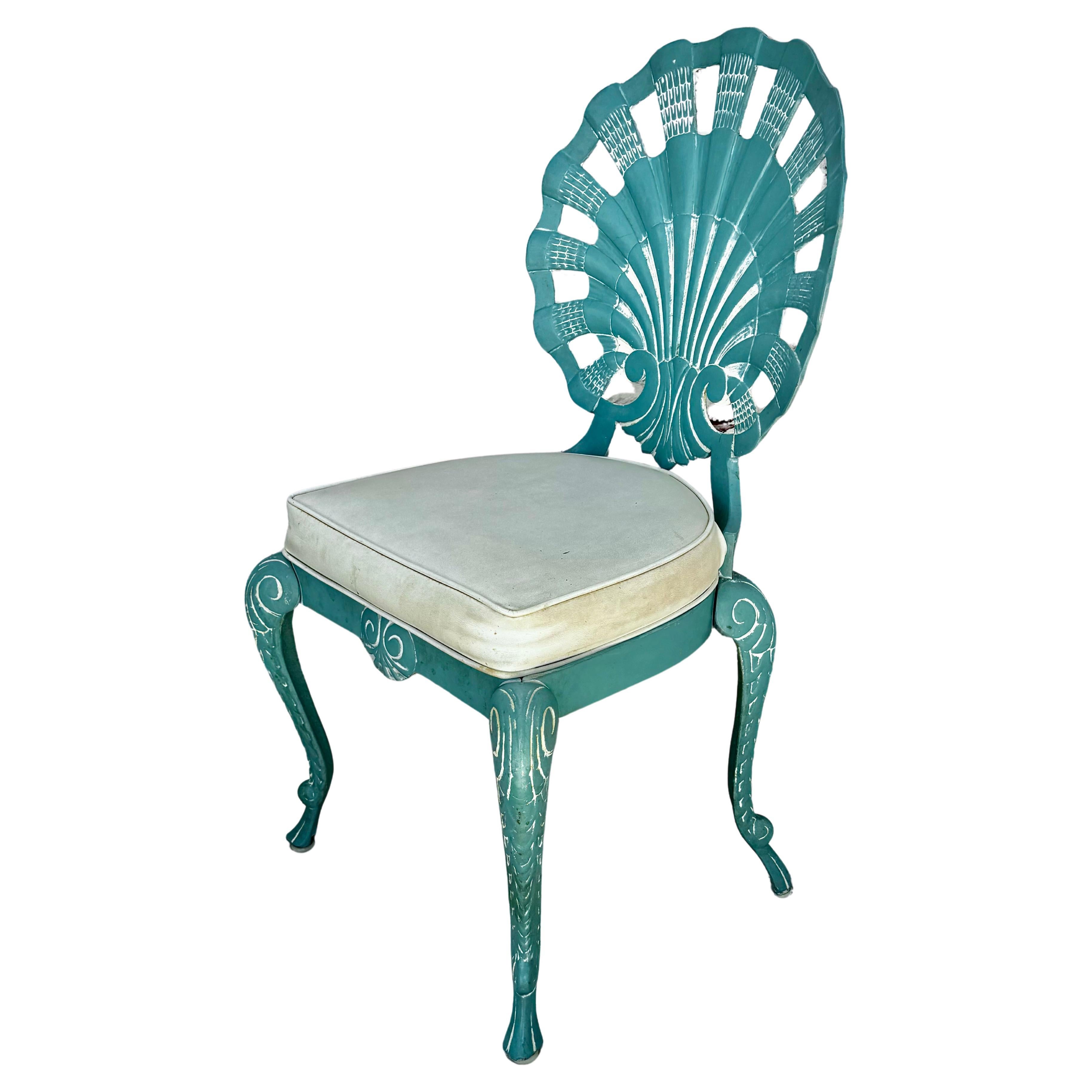 20th Century Shell Back Grotto Chairs Set of Six Vintage Brown Jordan Style