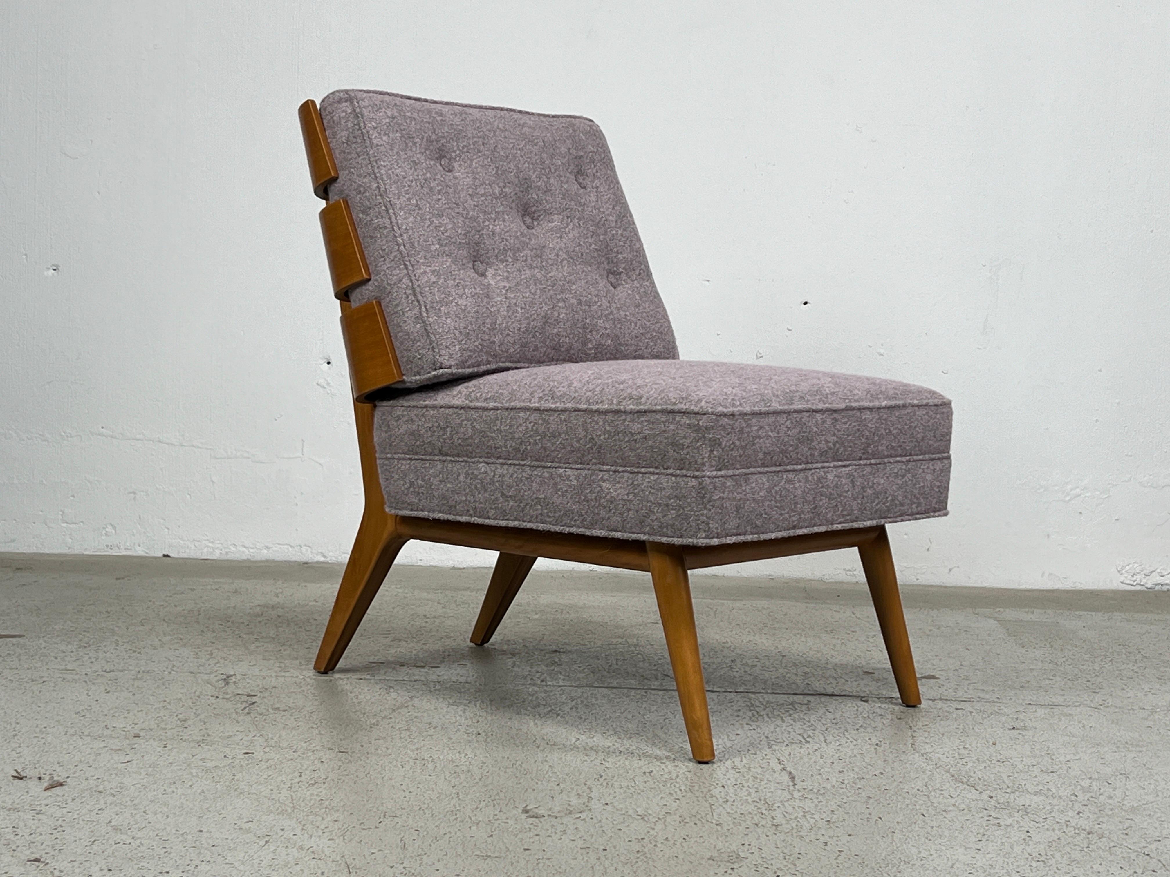 Mid-20th Century Shell Back Lounge Chair by T.H. Robsjohn-Gibbings For Sale