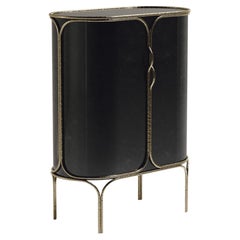 Shell Bar Cabinet with Bronze-Patina Brass Details by R&Y Augousti