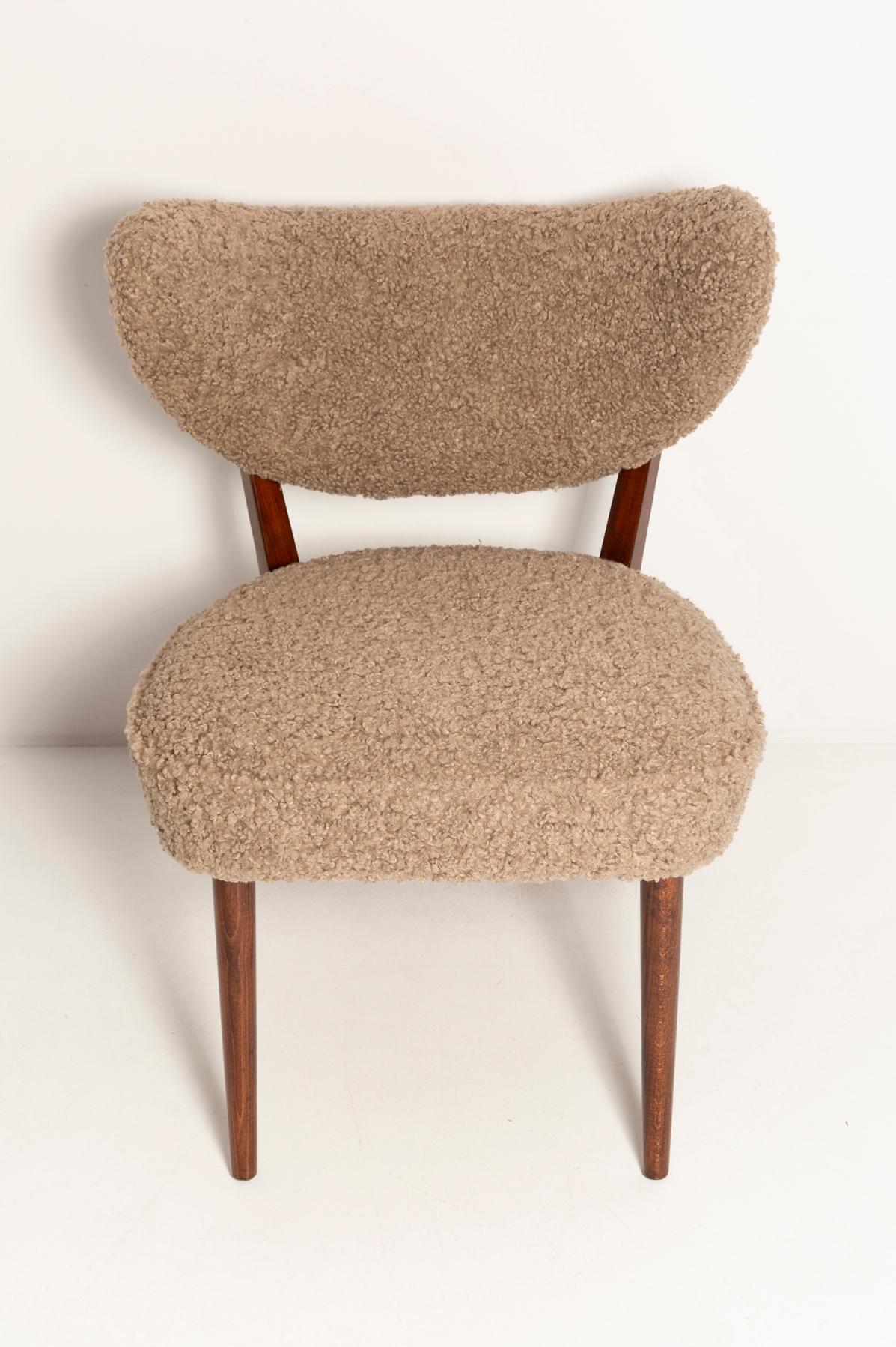 Shell Beige Boucle Club Chair, by Vintola Studio, Europe, Poland For Sale 8