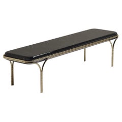 Shell Bench with Bronze-Patina Brass Details by R&Y Augousti