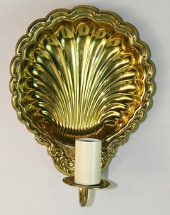 Lampada da parete in ottone a conchiglia (3 pezzi disponibili)